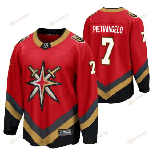 Men Vegas Golden Knights 7 Alex Pietrangelo 2023 Special Edition Red Jersey Jersey