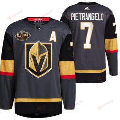 Men Vegas Golden Knights 7 Alex Pietrangelo Alternate Primegreen Black Jersey 2023 All-Star Jersey