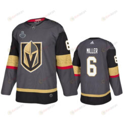 Men Vegas Golden Knights Colin Miller 6 Home Gray Jersey Jersey