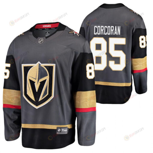 Men Vegas Golden Knights Connor Corcoran 85 Home Breakaway Player Black Jersey Jersey