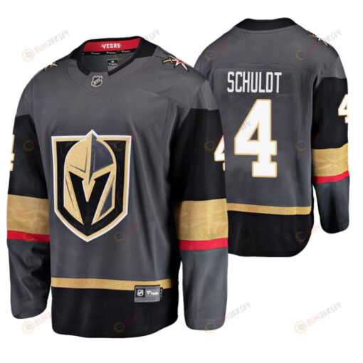 Men Vegas Golden Knights Jimmy Schuldt 4 Player Home Black Jersey Jersey