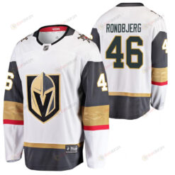 Men Vegas Golden Knights Jonas Rondbjerg 46 2023 Away Player White Jersey Jersey