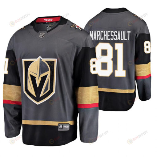 Men Vegas Golden Knights Jonathan Marchessault 81 Gray Home Breakaway Player Jersey Jersey