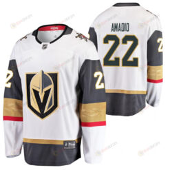 Men Vegas Golden Knights Michael Amadio 22 2023 Away Player White Jersey Jersey