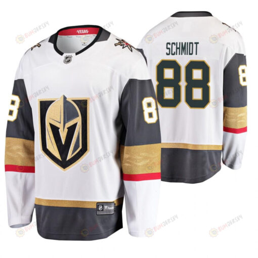 Men Vegas Golden Knights Nate Schmidt 88 Player Away White Jersey Jersey