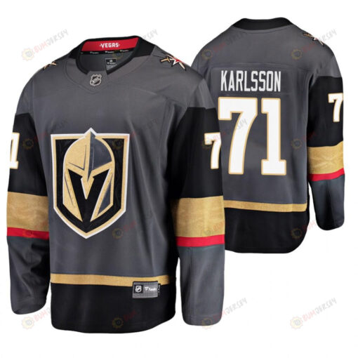 Men Vegas Golden Knights William Karlsson 71 Gray Home Breakaway Player Jersey Jersey