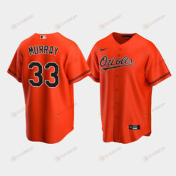 Men's Baltimore Orioles 33 Eddie Murray Orange Alternate Jersey Jersey