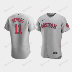 Men's Boston Red Sox 11 Rafael Devers Gray Road Jersey Jersey