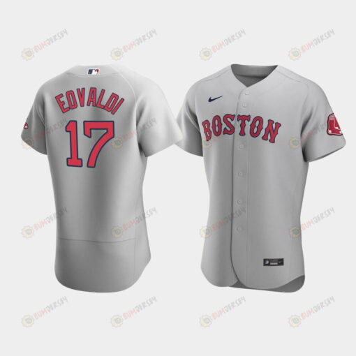 Men's Boston Red Sox 17 Nathan Eovaldi Gray Road Jersey Jersey