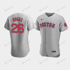 Men's Boston Red Sox 26 Wade Boggs Gray Road Jersey Jersey