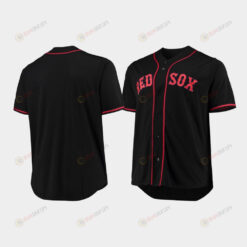 Men's Boston Red Sox Black Fashion Big & Tall Jersey Jersey