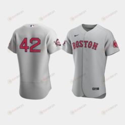 Men's Boston Red Sox Gray 42 Jackie Robinson Day Jersey Jersey