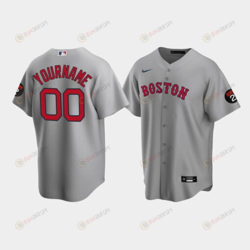 Men's Boston Red Sox Gray Road Custom Jerry Remy Jersey Jersey