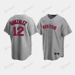 Men's Boston Red Sox Marwin Gonzalez Gray Road Jersey Jersey