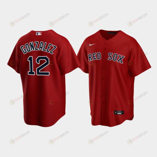 Men's Boston Red Sox Marwin Gonzalez Red Alternate Jersey Jersey