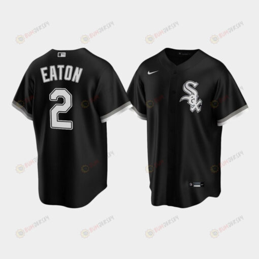 Men's Chicago White Sox 2 Adam Eaton Black Trade Alternate Jersey Jersey