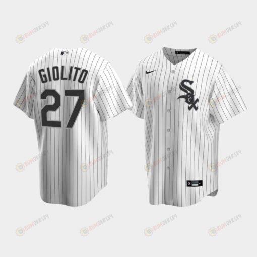 Men's Chicago White Sox 27 Lucas Giolito White Home Jersey Jersey