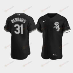 Men's Chicago White Sox 31 Liam Hendriks Black Alternate Jersey Jersey