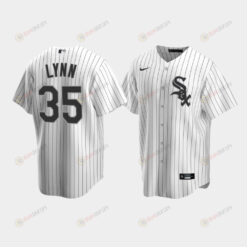 Men's Chicago White Sox 35 Lance Lynn White Trade Home Jersey Jersey