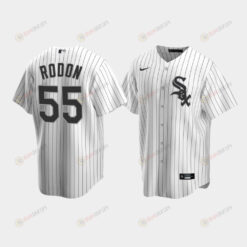 Men's Chicago White Sox 55 Carlos Rodon White Home Jersey Jersey