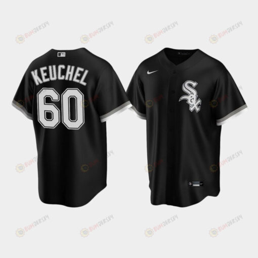 Men's Chicago White Sox 60 Dallas Keuchel Black Alternate Jersey Jersey