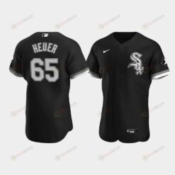 Men's Chicago White Sox 65 Codi Heuer Black Alternate Jersey Jersey