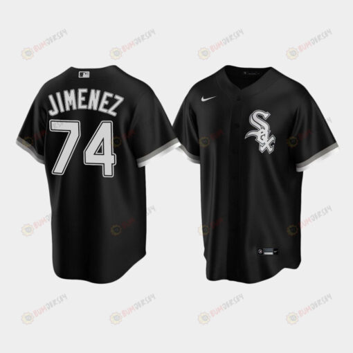 Men's Chicago White Sox 74 Eloy Jimenez Black Alternate Jersey Jersey