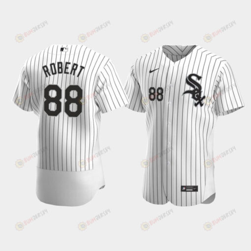 Men's Chicago White Sox 88 Luis Robert White Home Jersey Jersey