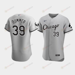Men's Chicago White Sox Aaron Bummer 39 Gray MR Patch Player Jersey Jersey
