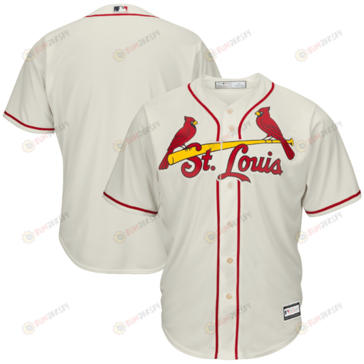 Men's Cream St. Louis Cardinals Big & Tall Team Jersey Jersey