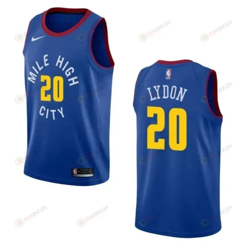 Men's Denver Nuggets 20 Tyler Lydon Statement Swingman Jersey - Blue