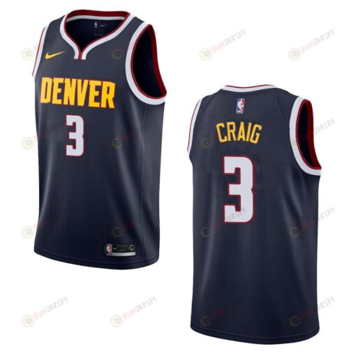 Men's Denver Nuggets 3 Torrey Craig Icon Swingman Jersey - Navy