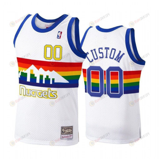 Men's Denver Nuggets Custom 00 Hardwood Classics 1991-92 Jersey