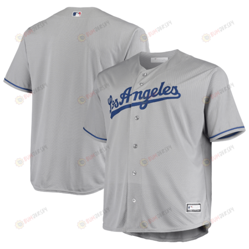 Men's Gray Los Angeles Dodgers Big & Tall Team Jersey Jersey