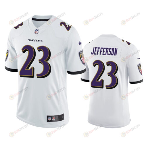 Men's Jersey Baltimore Ravens Tony Jefferson 23 White Vapor Limited Jersey