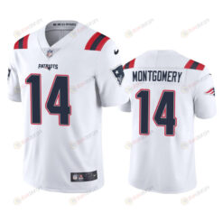 Men's Jersey New England Patriots Ty Montgomery 14 White Vapor Limited Jersey - Men's