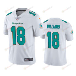 Men's JerseyPreston Williams 18 Miami Dolphins White Vapor Limited Jersey