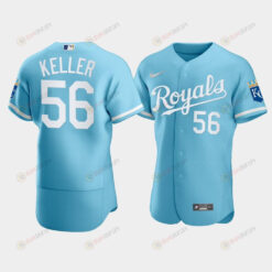 Men's Kansas City Royals Brad Keller 56 2022-23 Powder Blue Jersey Jersey
