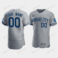 Men's Kansas City Royals Custom 2022-23 Gray Jersey Jersey
