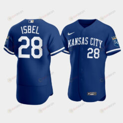 Men's Kansas City Royals Kyle Isbel 28 2022-23 Blue Jersey Jersey