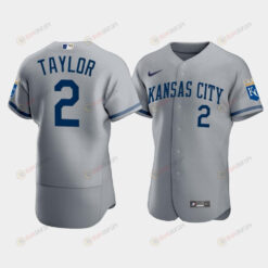 Men's Kansas City Royals Michael A. Taylor 2 2022-23 Gray Jersey Jersey