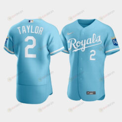 Men's Kansas City Royals Michael A. Taylor 2 2022-23 Powder Blue Jersey Jersey