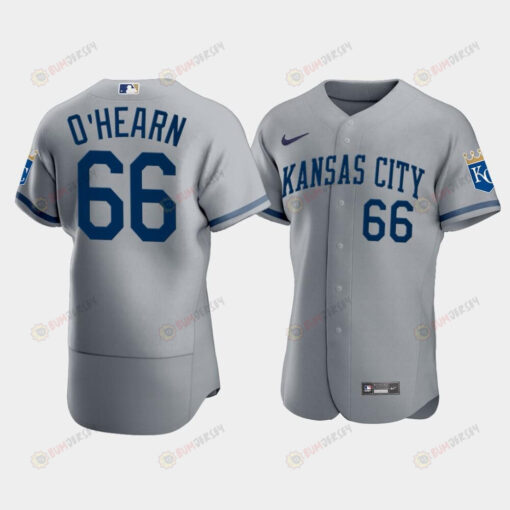 Men's Kansas City Royals Ryan O'Hearn 66 2022-23 Gray Jersey Jersey