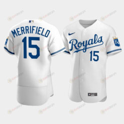 Men's Kansas City Royals Whit Merrifield 15 2022-23 White Jersey Jersey