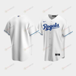 Men's Kansas City Royals White Home Jersey Jersey