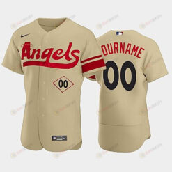 Men's Los Angeles Angels 00 Custom 2022-23 City Connect Gold Jersey