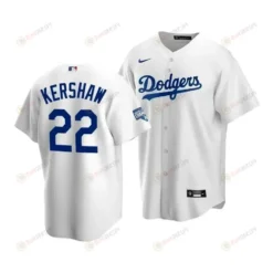 Men's Los Angeles Dodgers Clayton Kershaw 22 2020 World Series Champions White Home Jersey