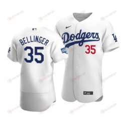 Men's Los Angeles Dodgers Cody Bellinger 35 2020 World Series Champions Home Jersey White