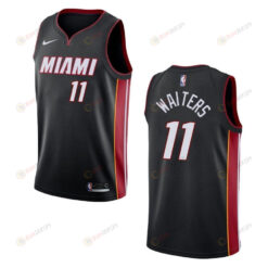 Men's Miami Heat 11 Dion Waiters Icon Swingman Jersey - Black