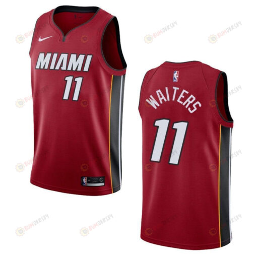 Men's Miami Heat 11 Dion Waiters Statement Swingman Jersey - Red